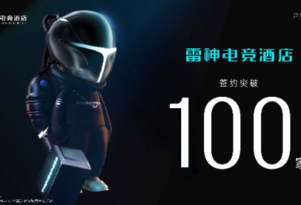 雷神电竞酒店签约突破100家，90后00后核心客群占比近九成